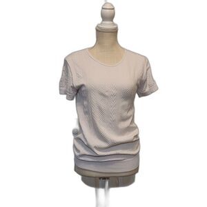 Sugar & Rose Short Sleeve Blouse White One Size